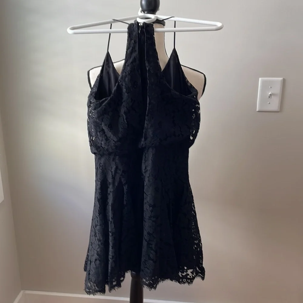 Joie Nanon B black lace sleeveless mini dress - Picture 7 of 16